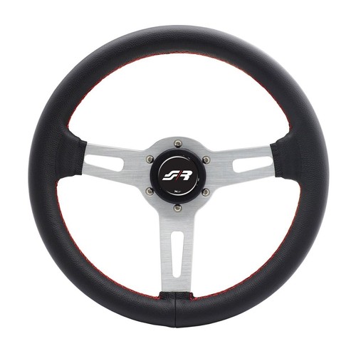 Volante sportivo pelle nera